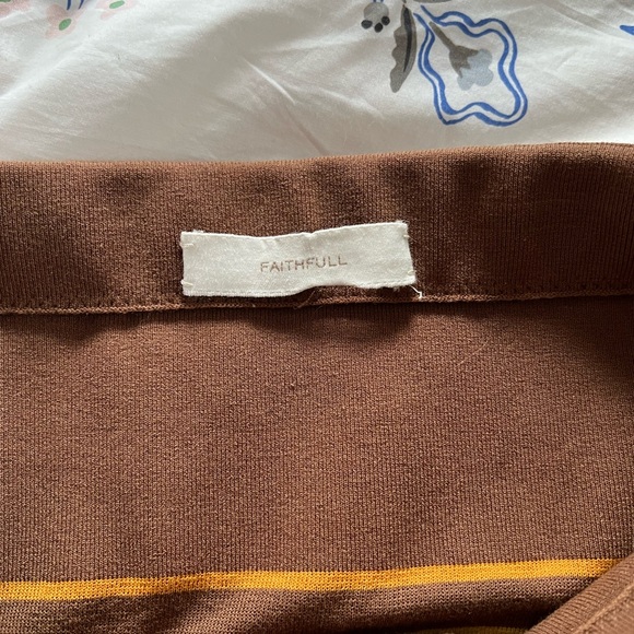 FAITHFULL THE BRAND Citara Skirt Cocoa - Picture 4 of 6